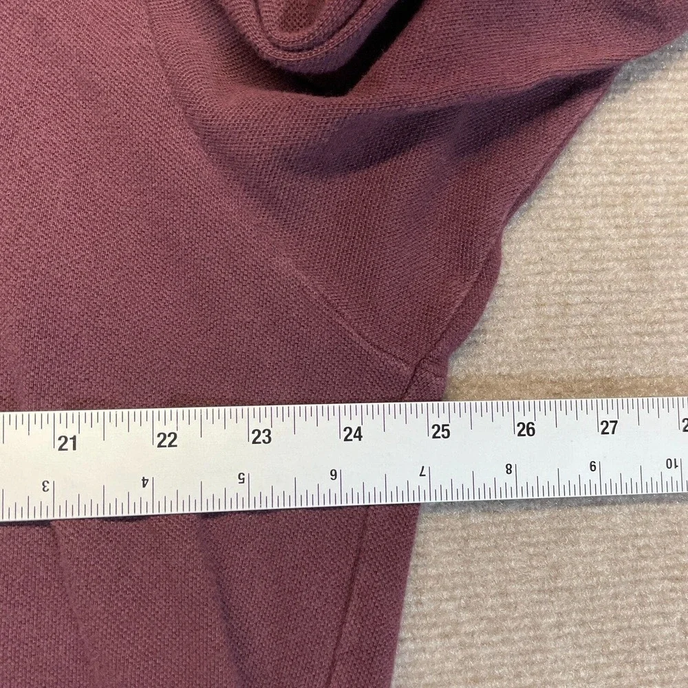 Polo Ralph Lauren Vintage Polo Shirt Men's XL Burgundy Cotton Golf Shield NEVIS